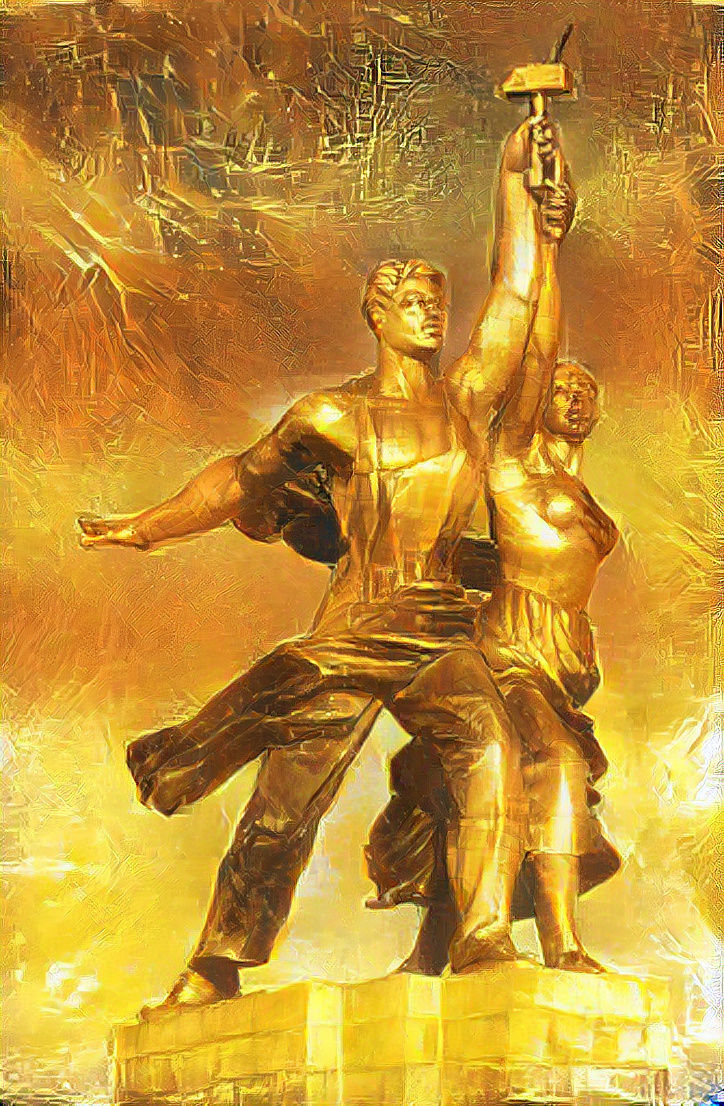 Worker and Kolkhoznitza Woman (gold abundance)