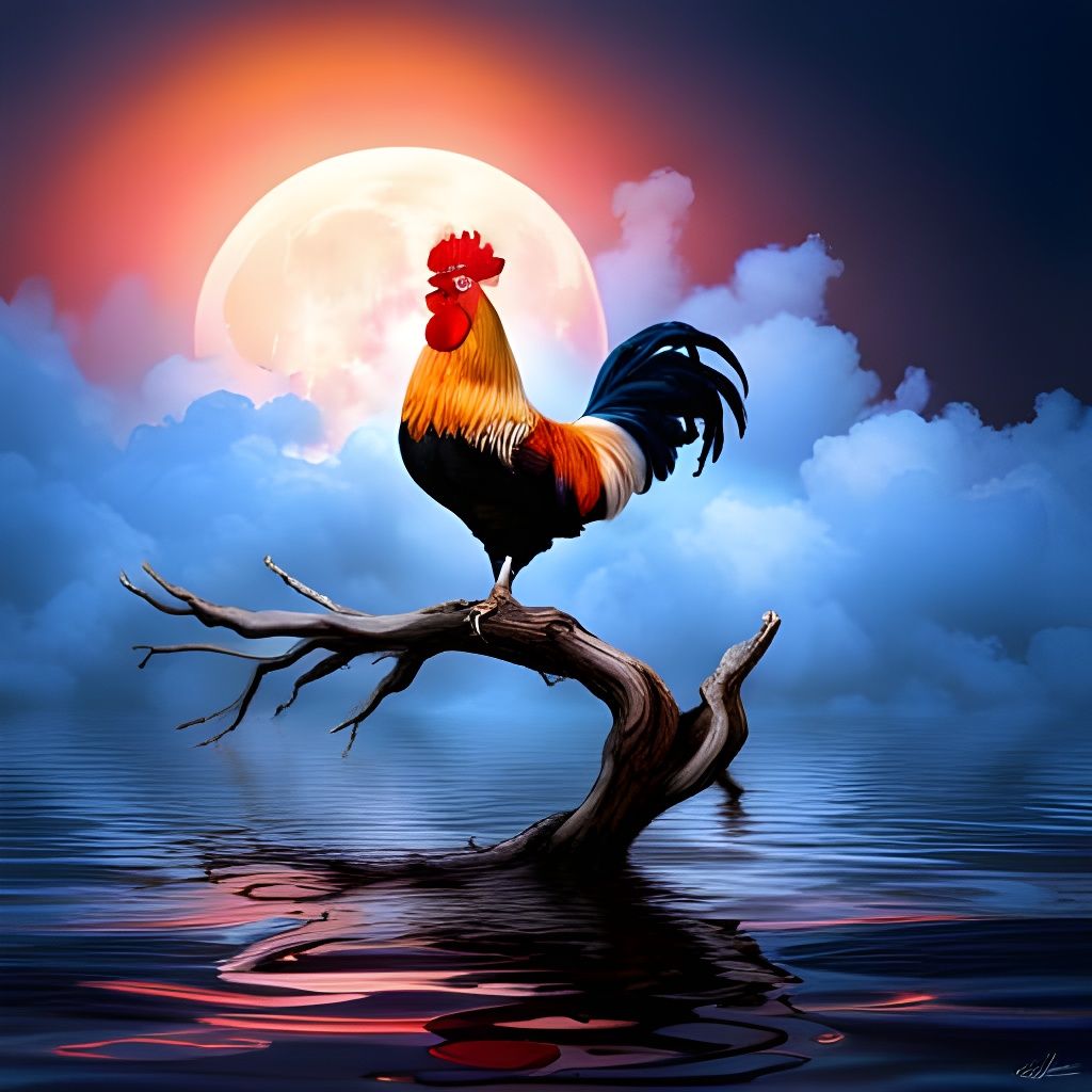 The last rooster on the earth  by @Lunatic Kitty