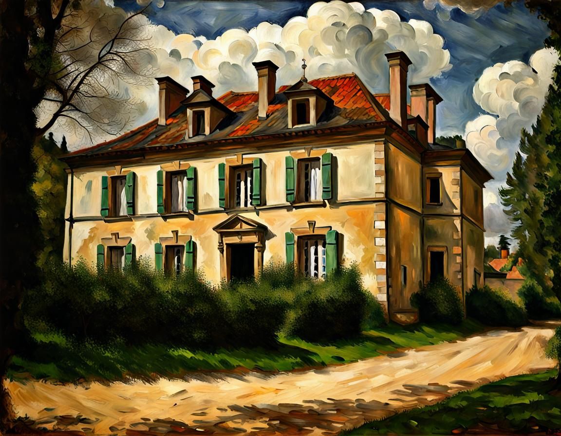 Realistic Manor Stuckism Cézanne Photograph  by @SwissArtisan
