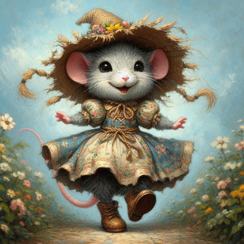 dancing on a meadow