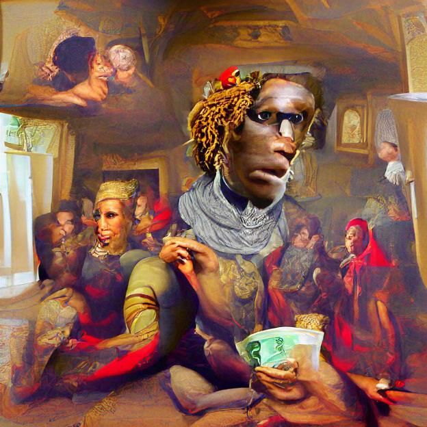 Young in the traphouse