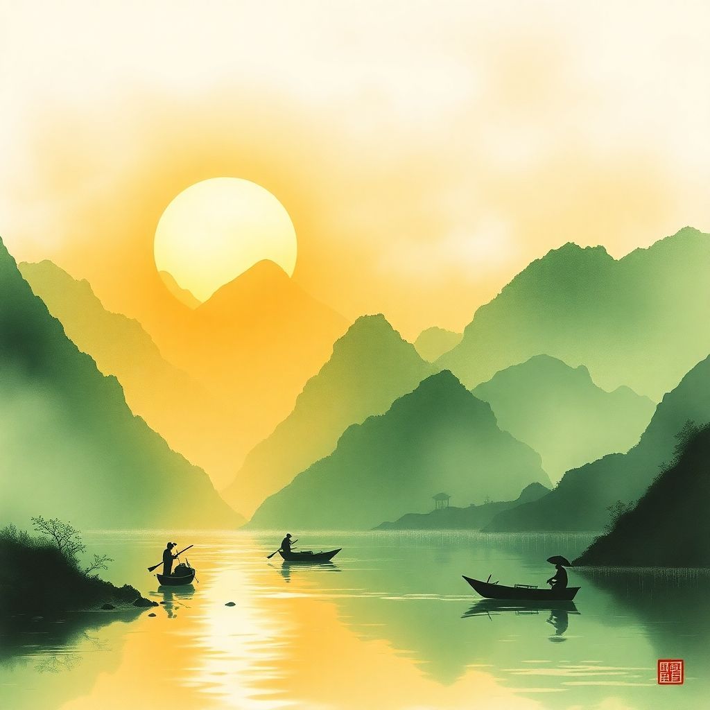 Boats on a Lake