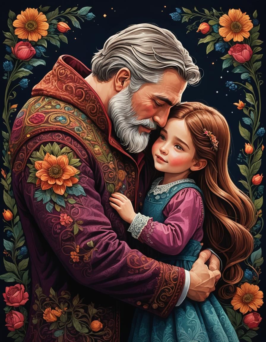 Father's Love Wrapped in Arms  by @Heralyn