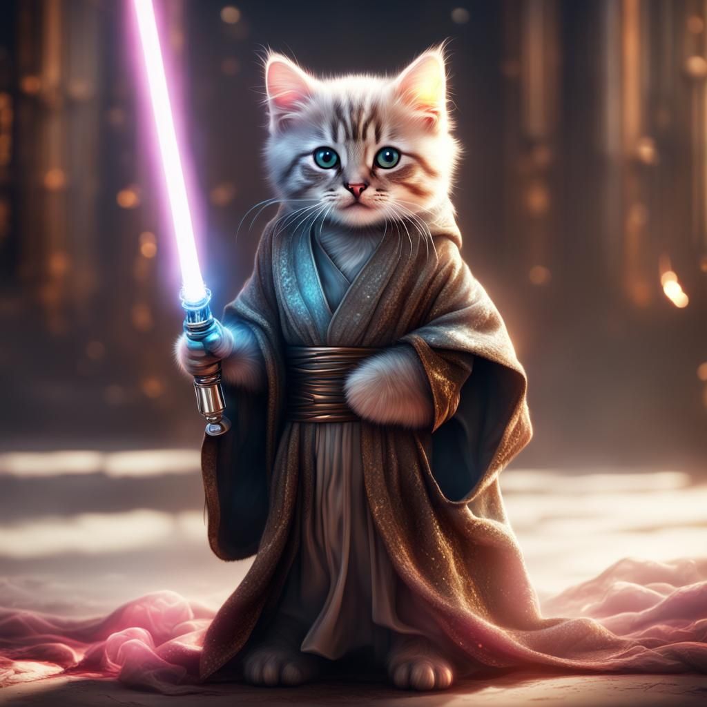 Obi Wan Kittenobi - AI Generated Artwork - NightCafe Creator