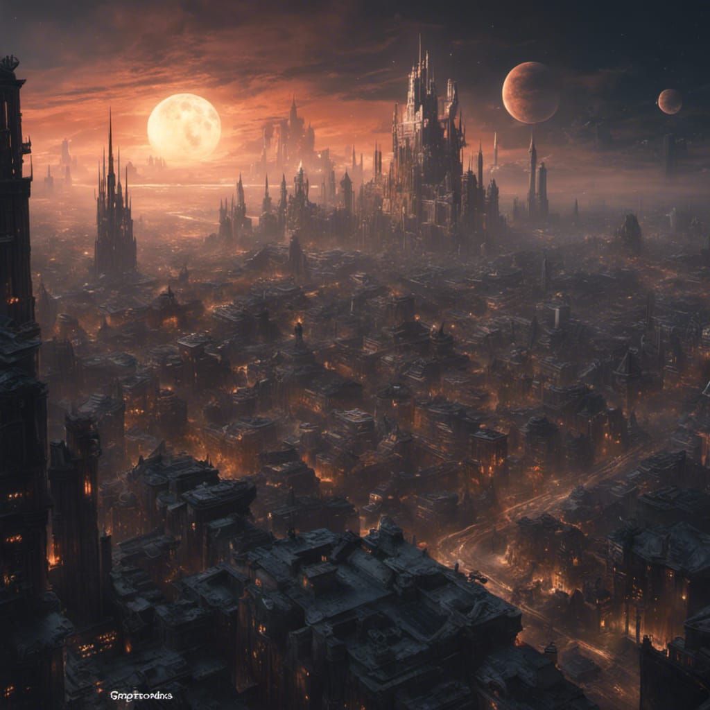 city in outer space