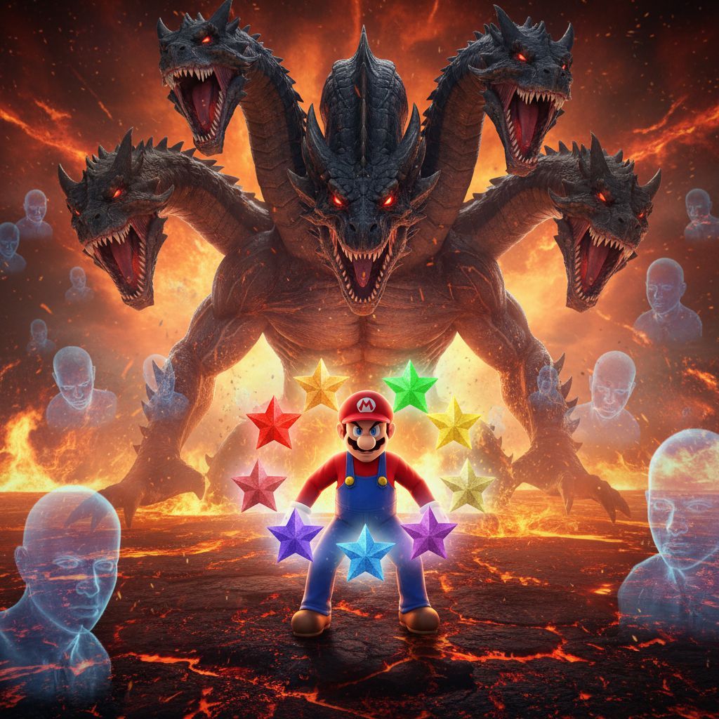 TTYD Super Mario in 3D style fighting the bloop leviathan fi...