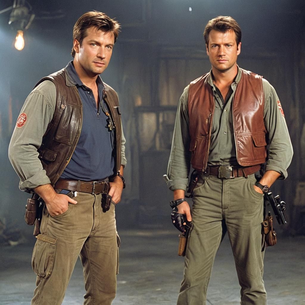 Nathan Fillion and Adam Baldwin on Firefly