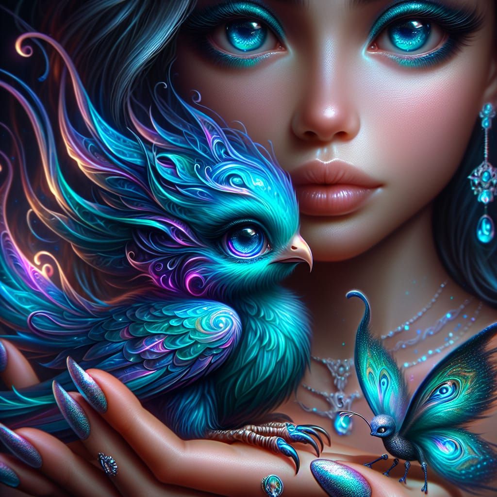 Fantastical Phantom Phoenix Friends AI Generated Artwork NightCafe