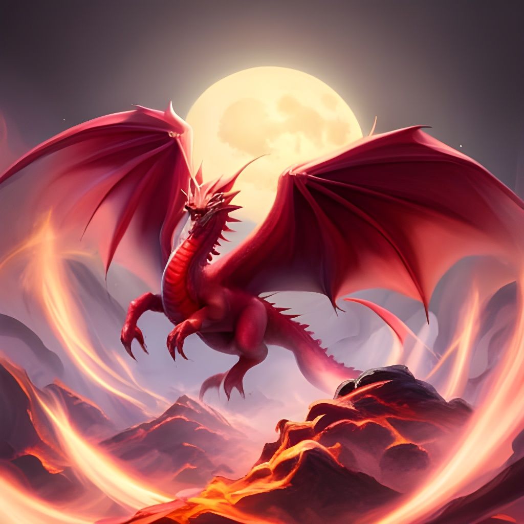 Red Dragon - Ai Generated Artwork - Nightcafe Creator