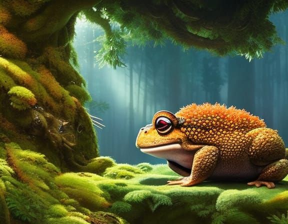 charismatic funny toad - AI Generated Artwork - NightCafe Creator