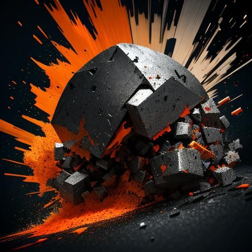 Hammer Strikes Anvil in Abstract Expressionism