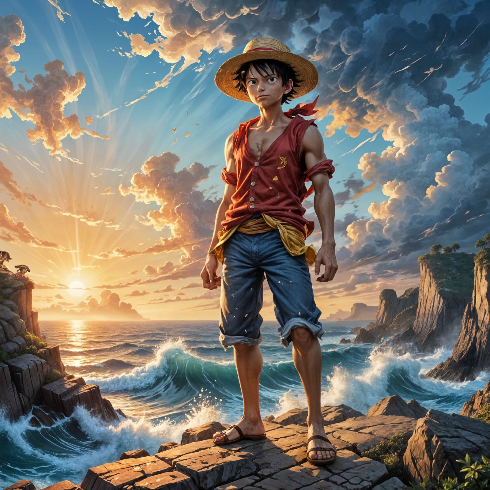 Luffy from "One Piece"  by @Soynuts