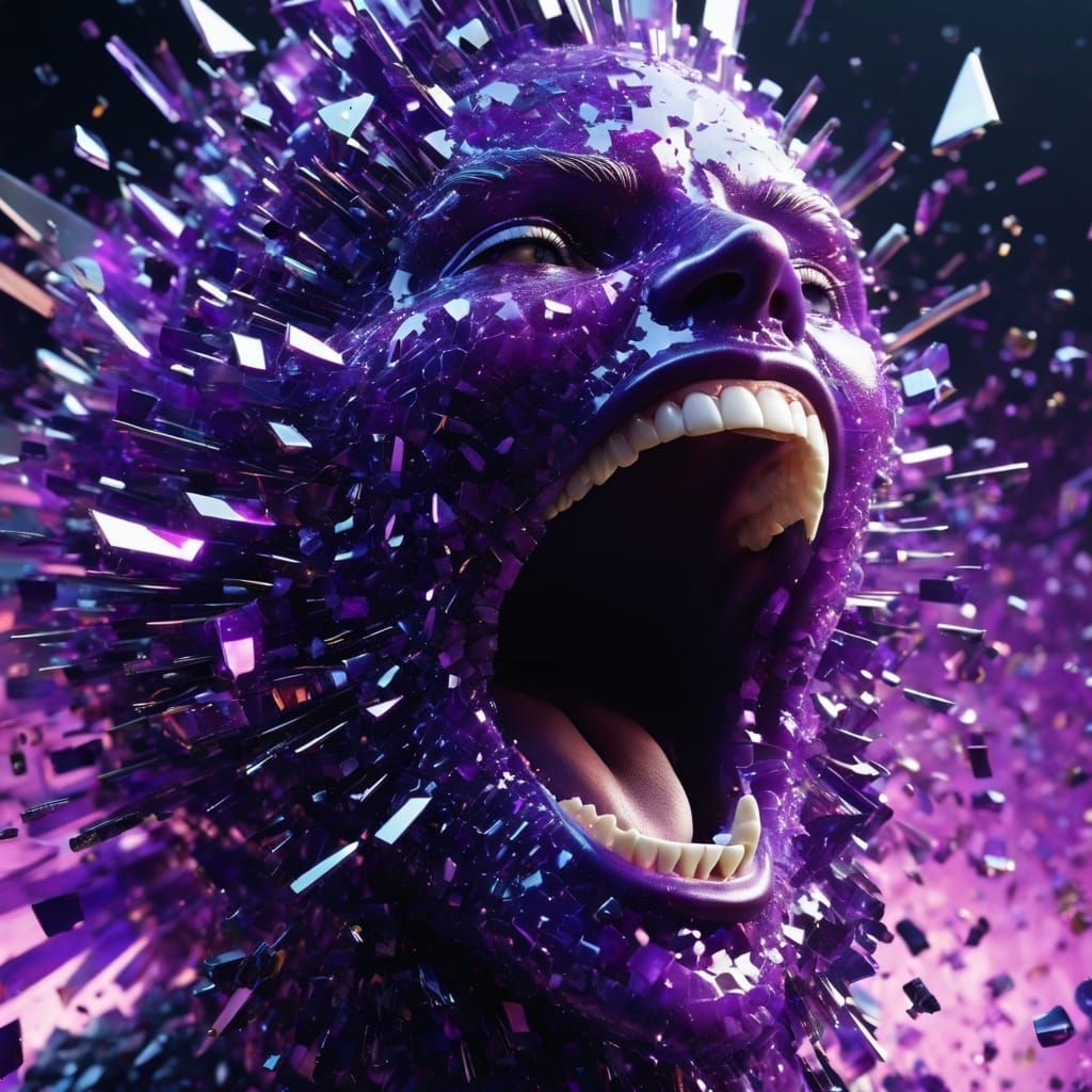 The glas explosion of a Creature