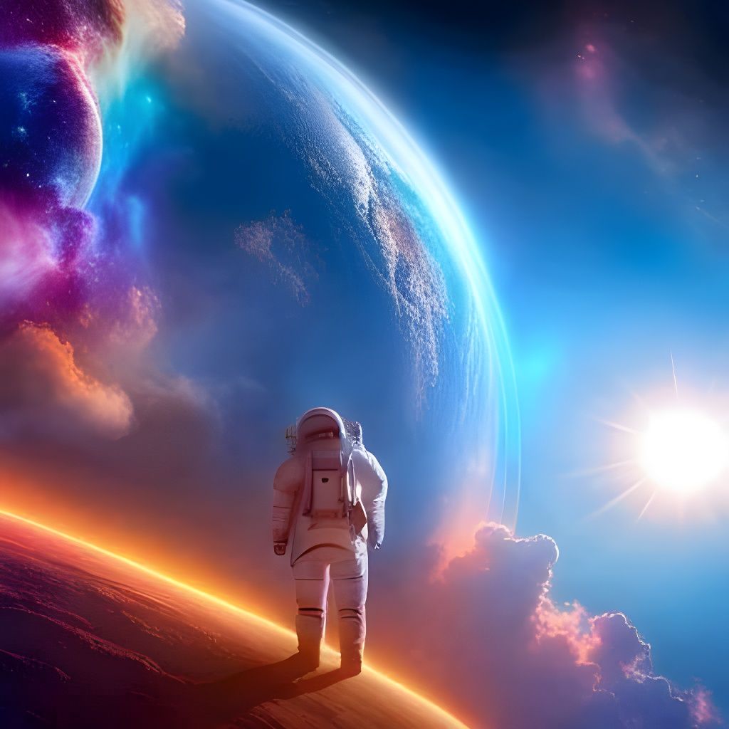 The astronaut   by @Tommy2timez 