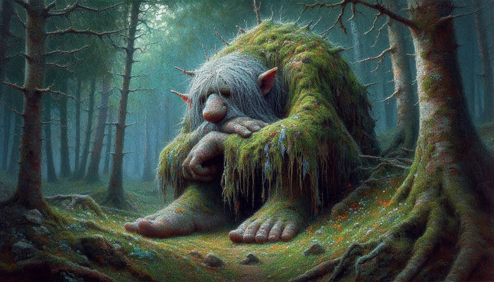 Sleeping Troll  by @dhee noerd