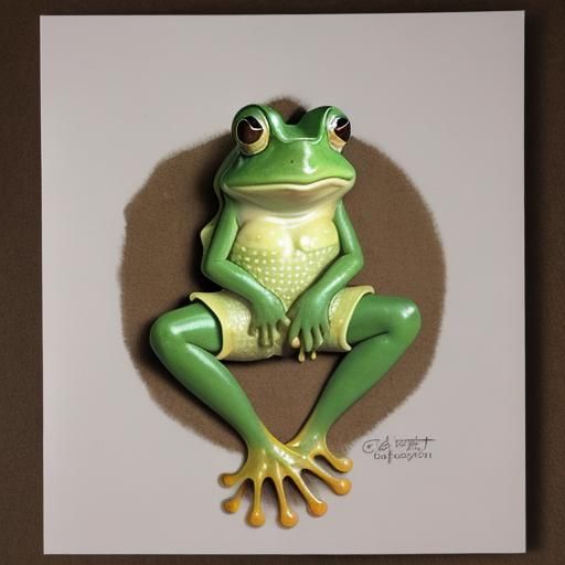 Green Frog Generated by AI