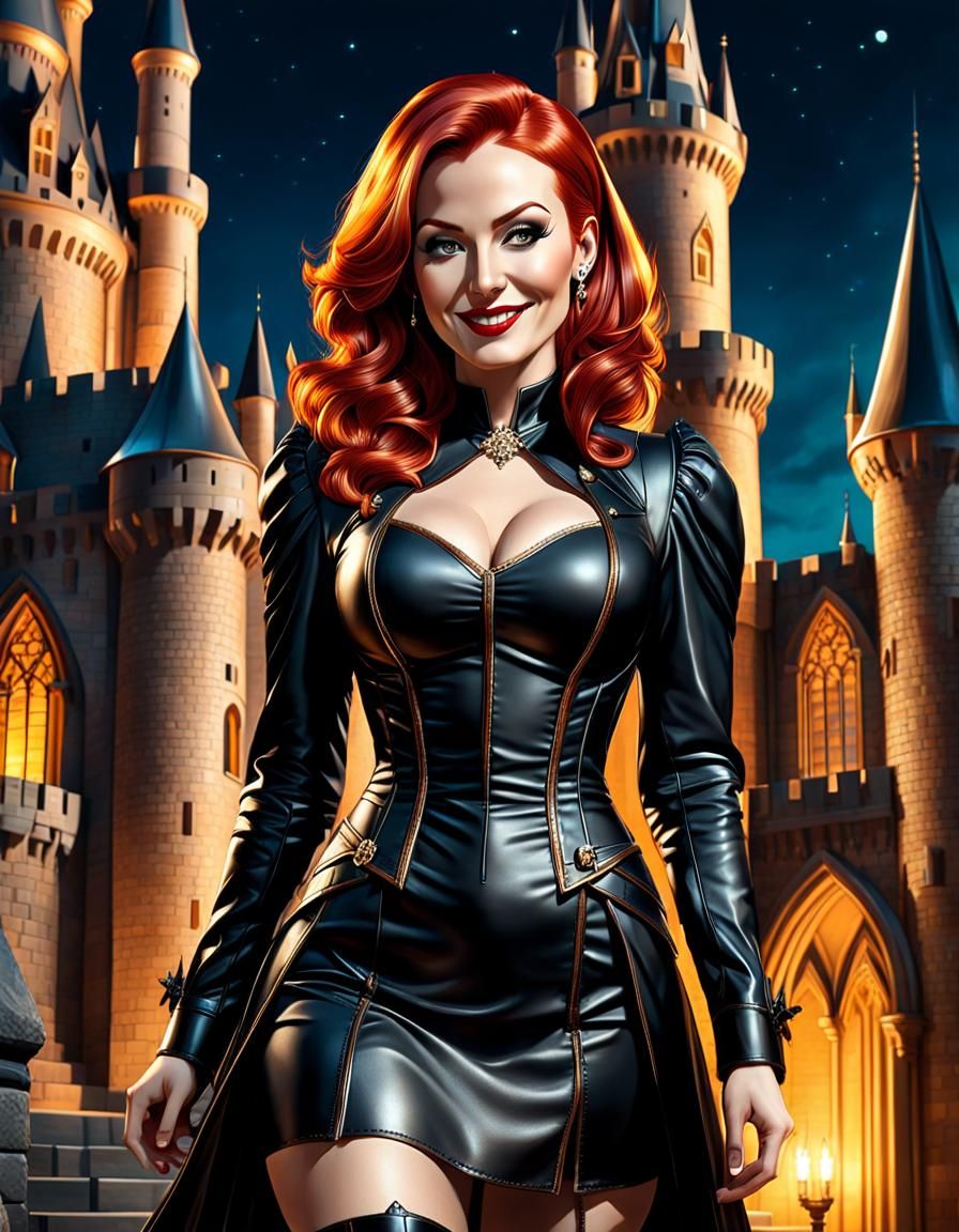 Hyper-Realistic Gothic Queen Portrait in Pop Art Style