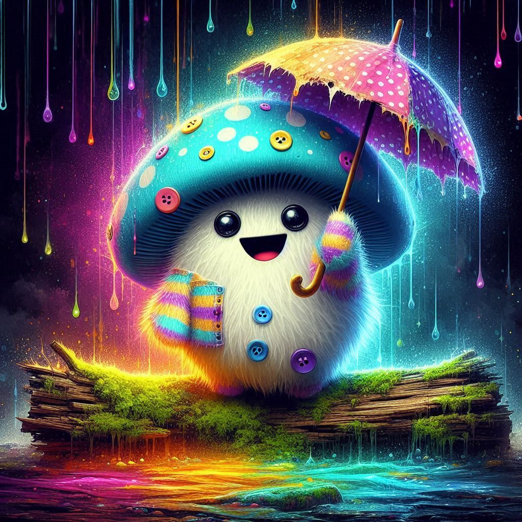 Fluffy mushroom spirit