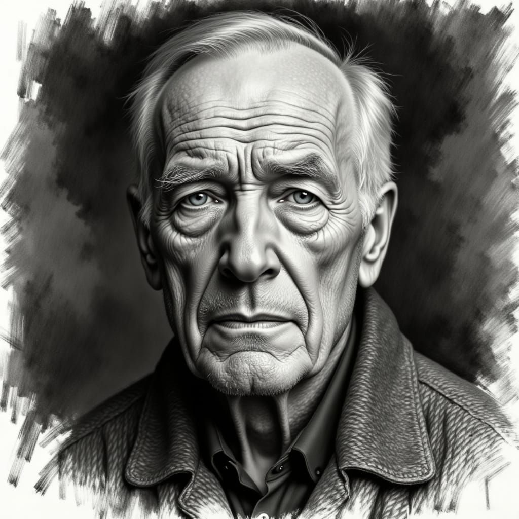 charcoal man portrait <lora:Sveta II Charcoal:1.0>