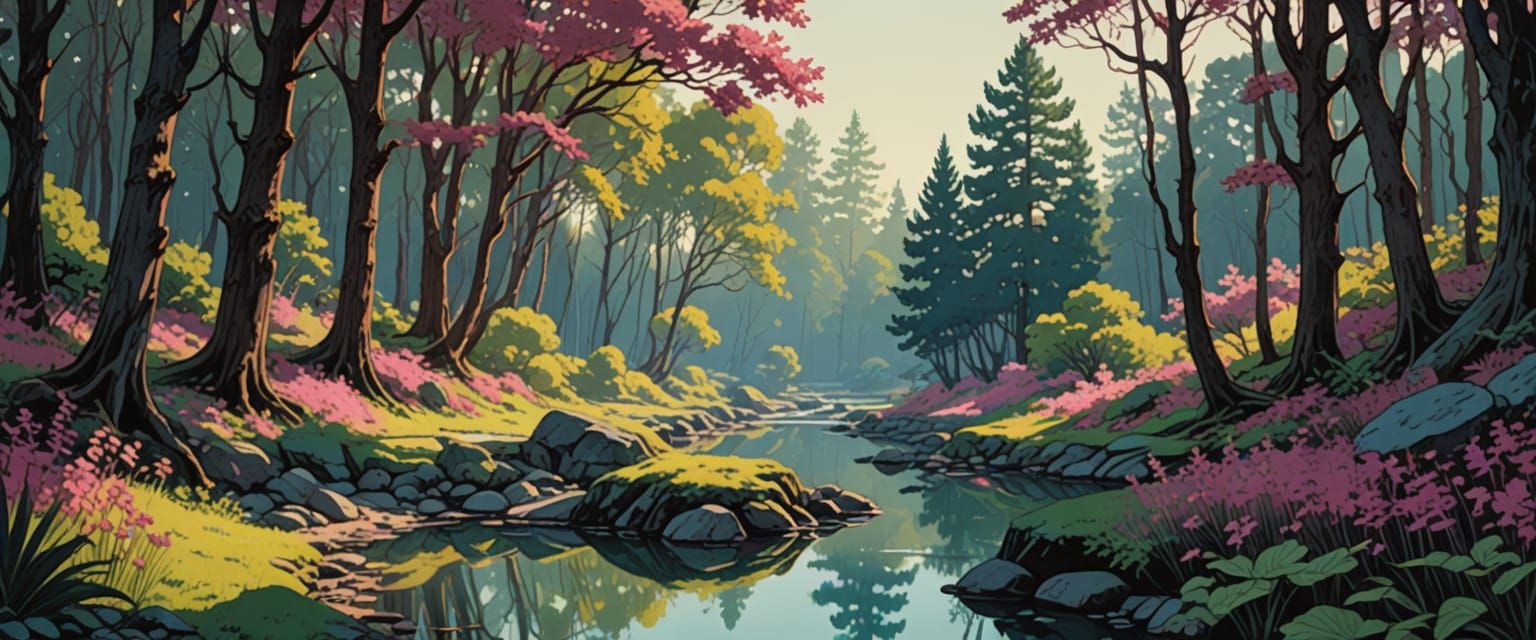 how I found my soul, wide road, hiway, forest path, stone, modern bathrooms, campground, park, deer, birds, lake, polished, vines, tropical ...