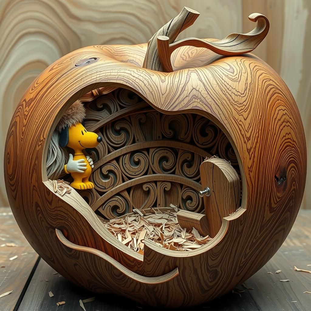 Carving apple AI Generated Artwork NightCafe Creator
