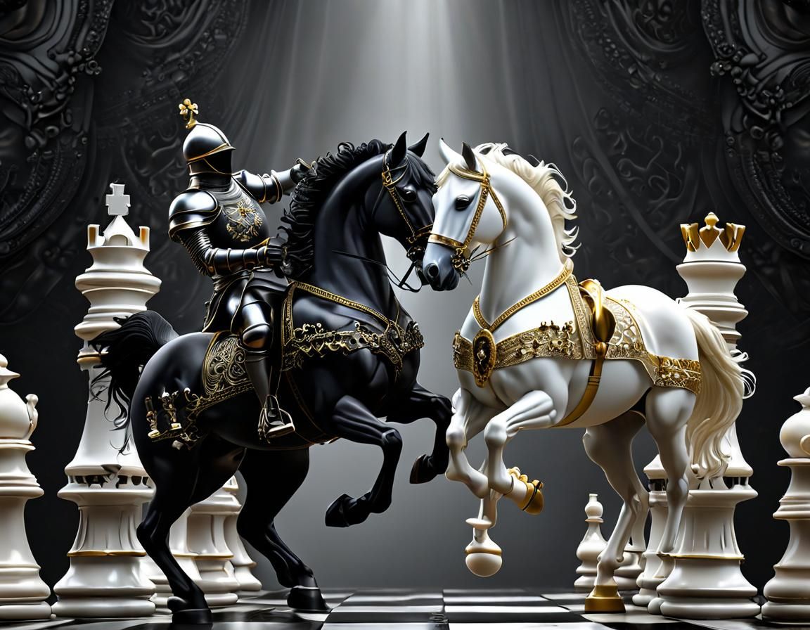 the victorious black knight (non shall pass)  by @Gumnut