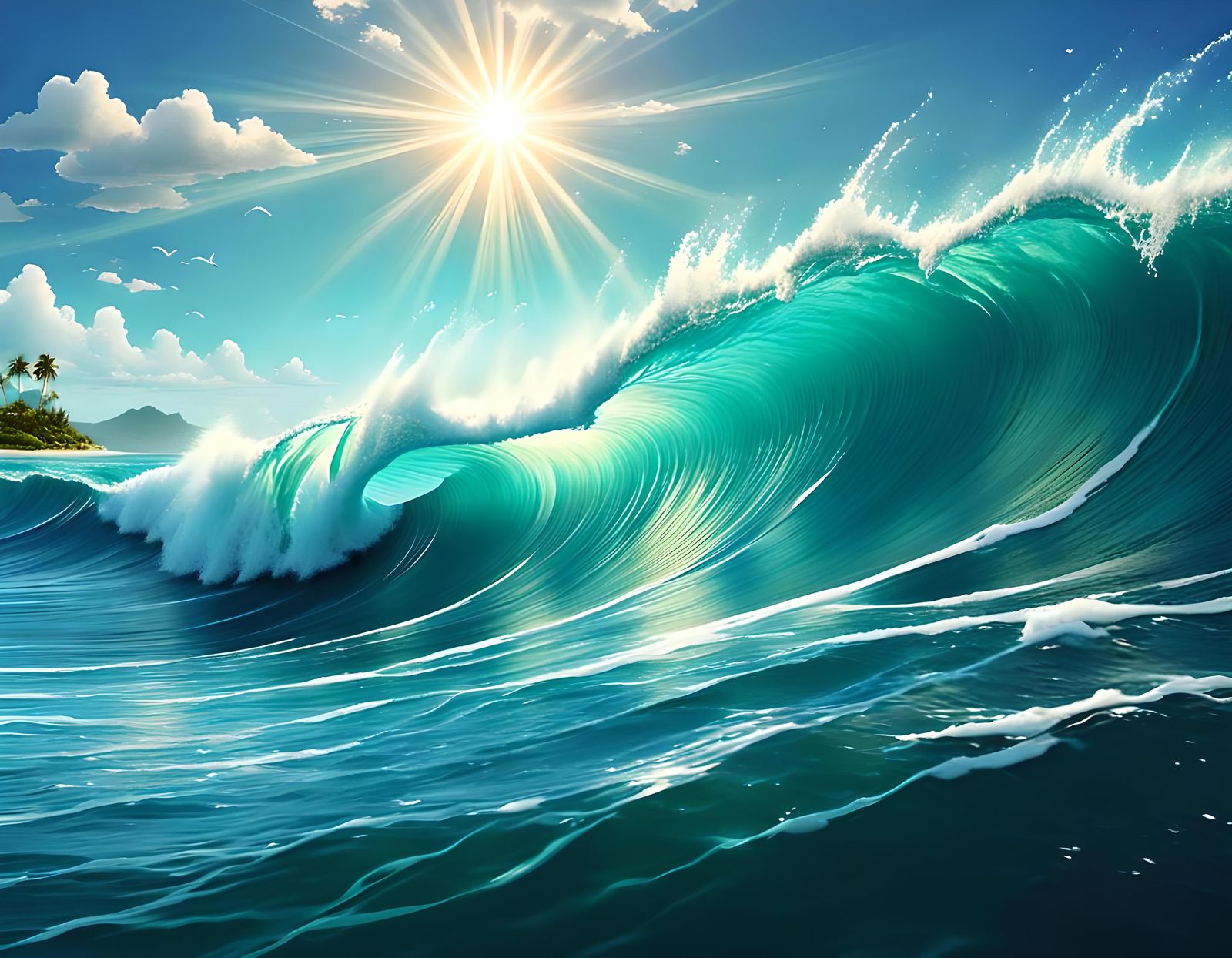 Tahiti sounds nice….  by @Feathers