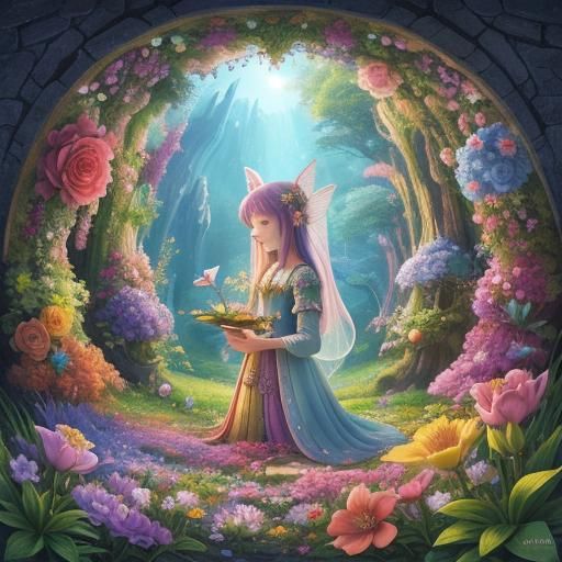 Fairy: tending the garden