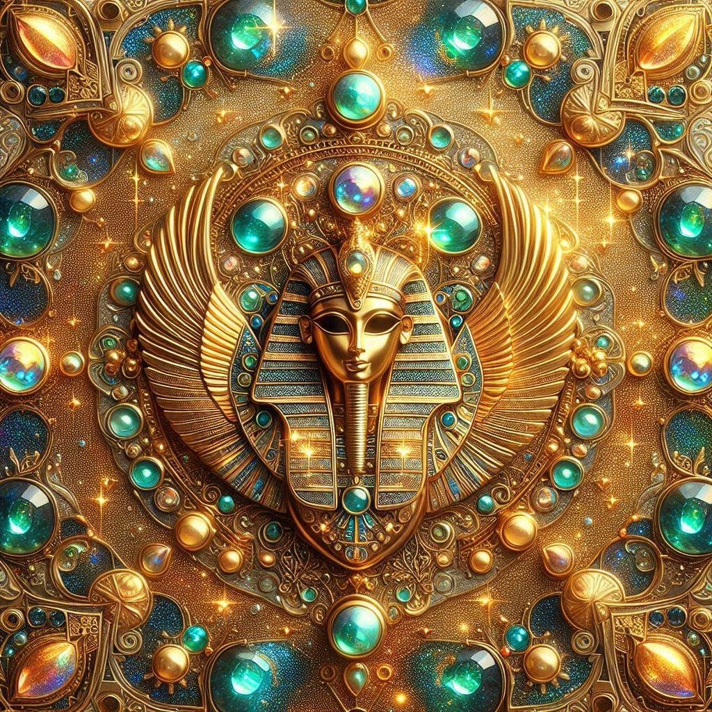 Gold Winged Tut  by @Elektra