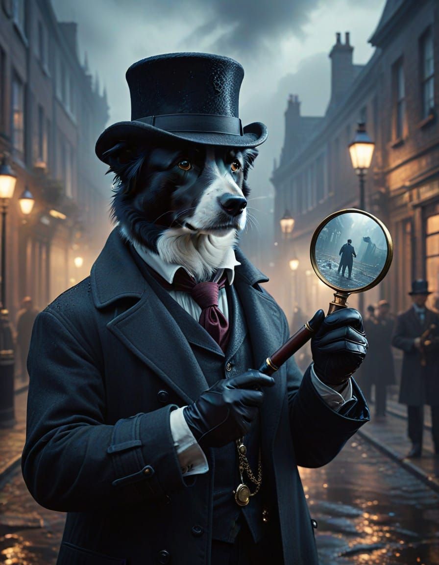 Sherlock dog  by @Roswarcus