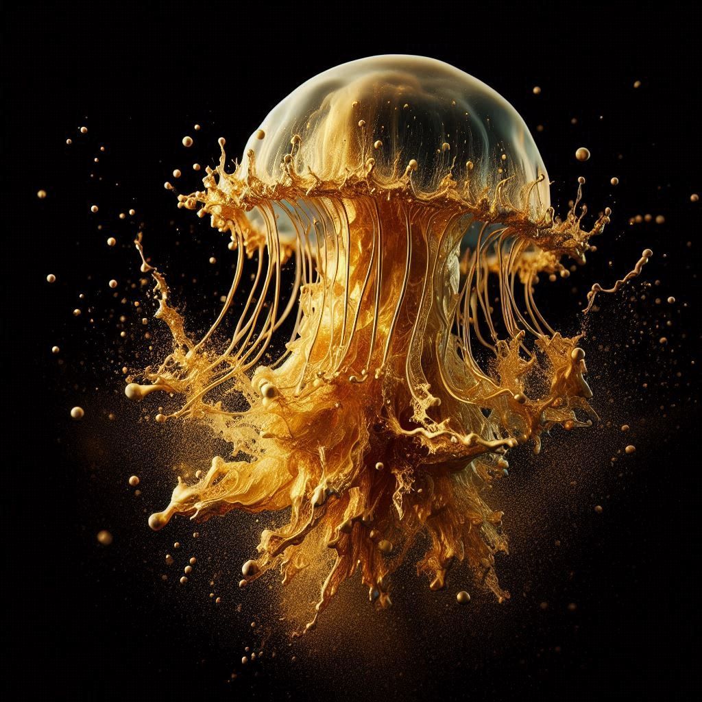 Liquid Gold Jellyfish
