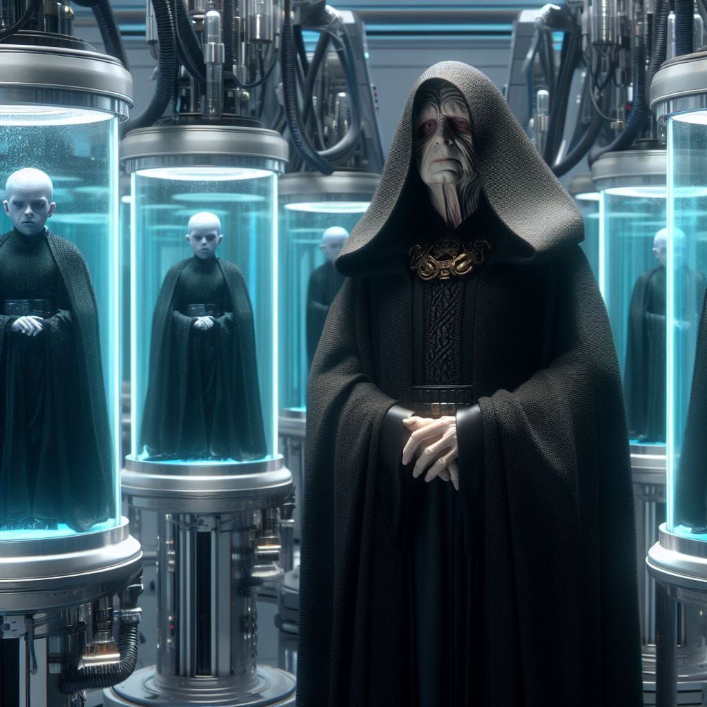 Palpatine with his clones B