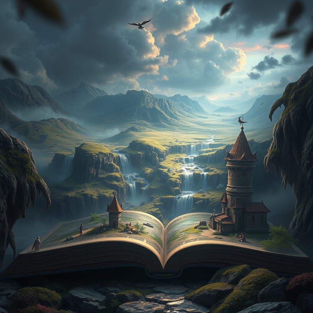 There is a whole world inside a book.  by @AresB