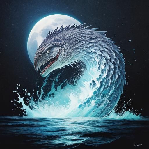 Stylized Jormungandr: Ancient Nordic Serpent