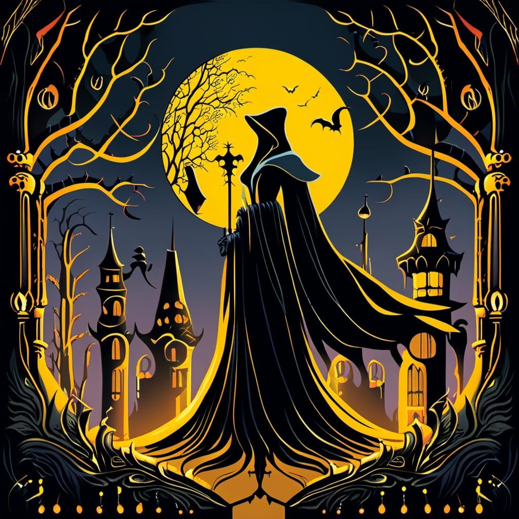 Hastur, Tentacled God in Burtonesque Style