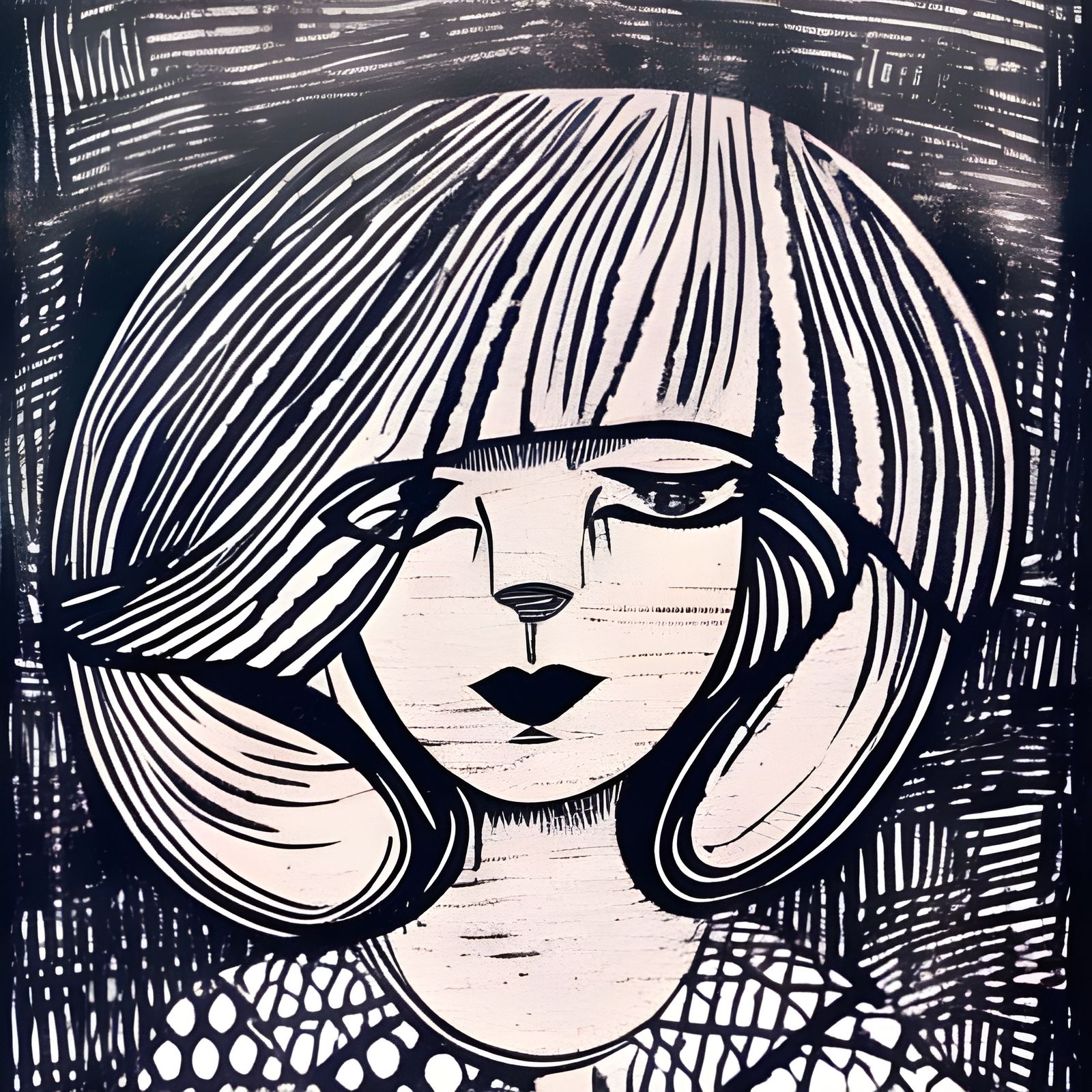 Abstract masterpiece :: wood block print! illustration :: ultra ...