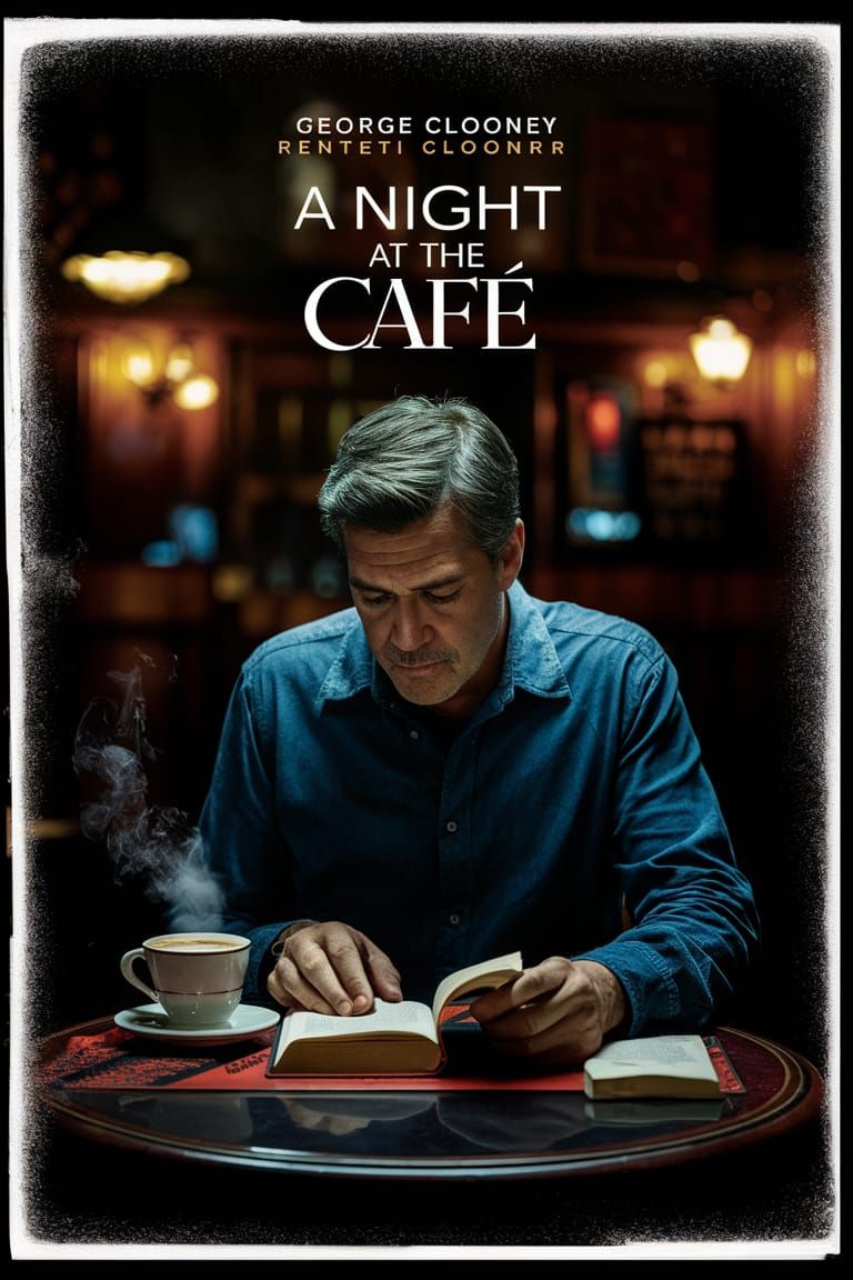 "A Night at the Café" with George Clooney  by @Ebroin