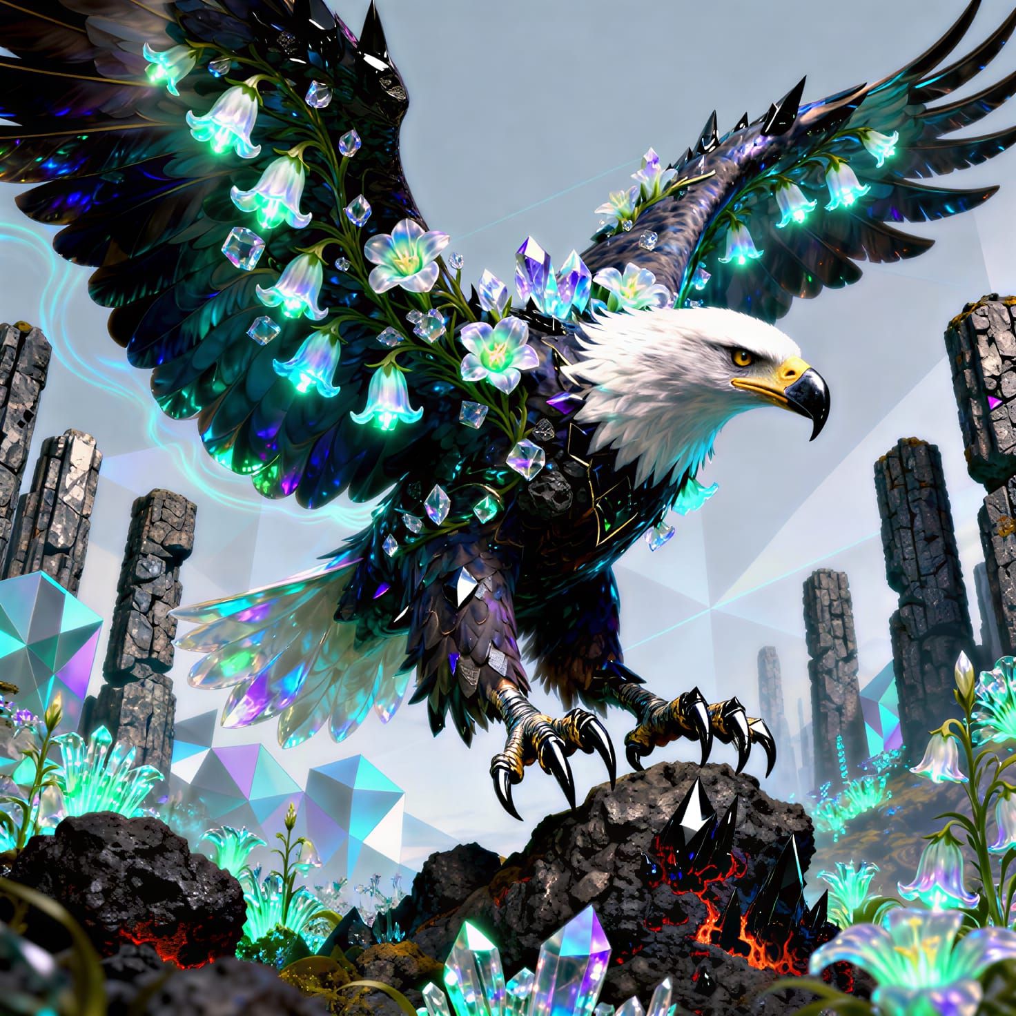 Bald Headed Bell flower Basalt Eagle