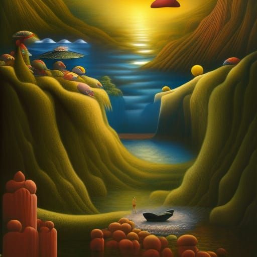 Le fleuve descend comme un œuf Et nous sommes les oiseaux/ d...