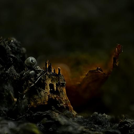 Siege of Black Castle in the Otherworld trending on Artstati...