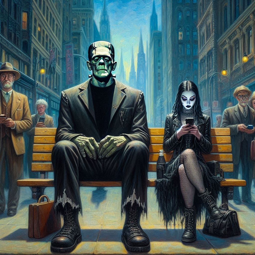 Waiting for the Last Bus of the Night