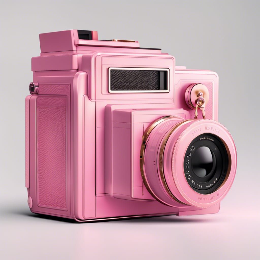 Medium Format Camera designed by Barbie AI Generated Artwork