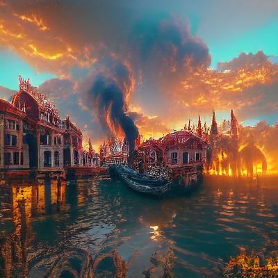 Venice is burning