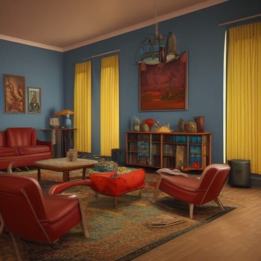 1950s family room