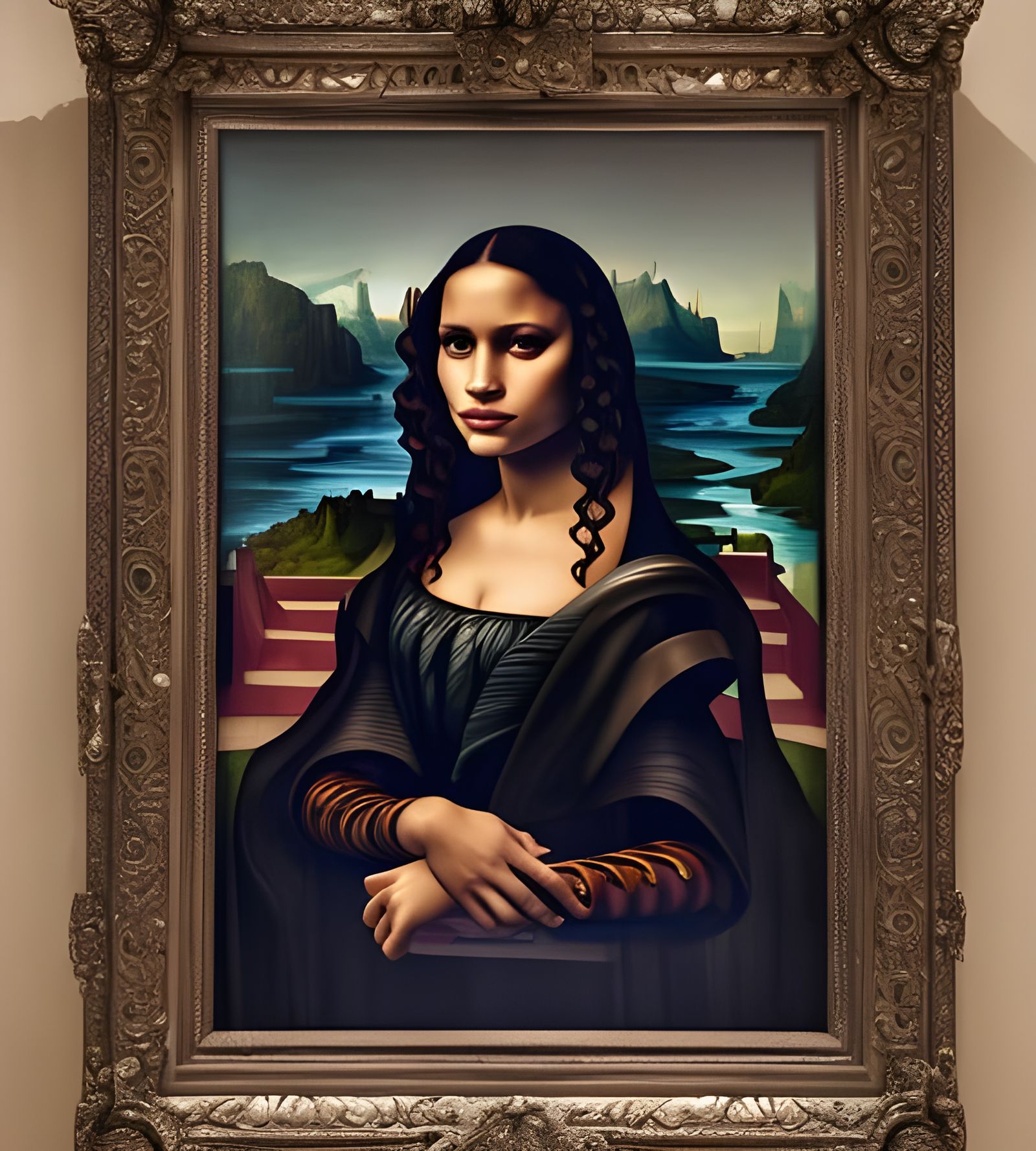 What would Mona Lisa look like with a body? DALL-E 2 has an answer