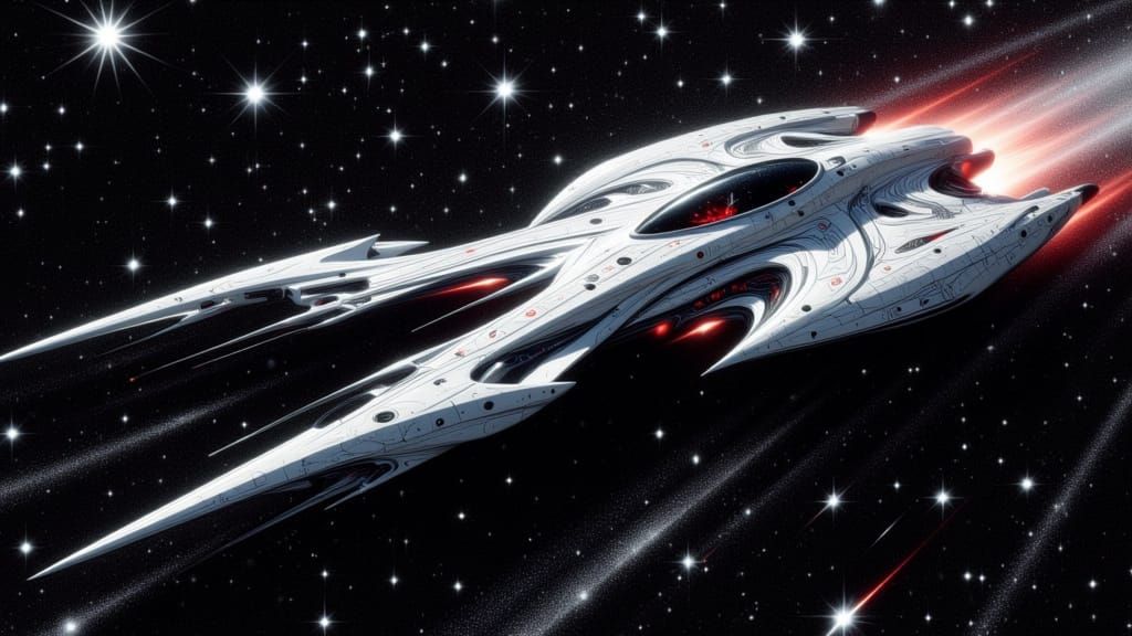 a starship <lora:Inverse V3:1.0>