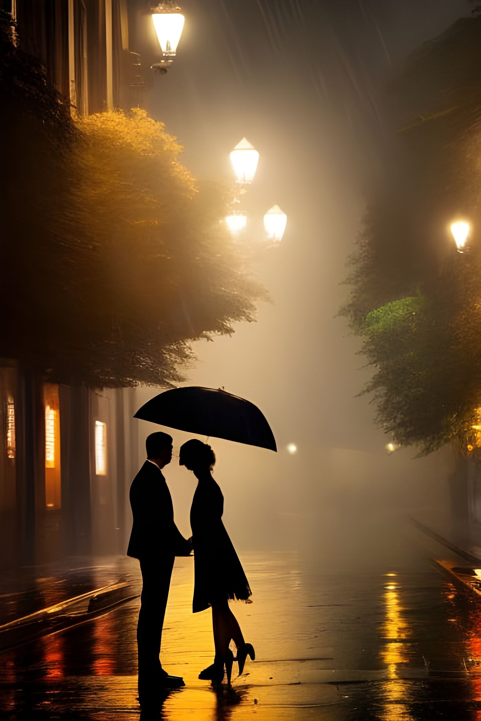 In the rain