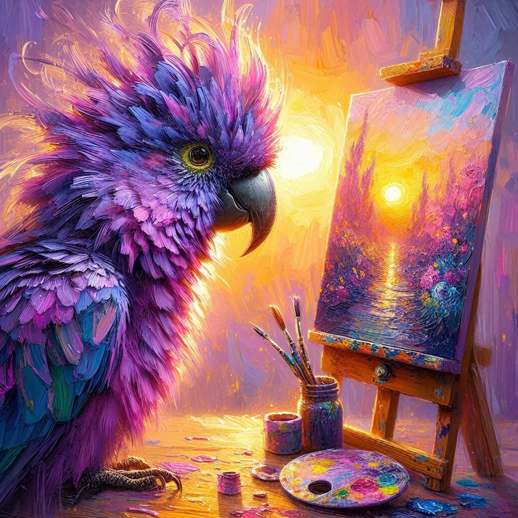 Purple Parrot