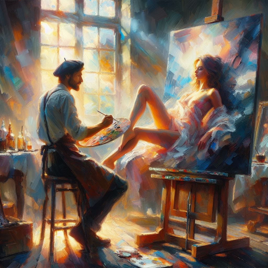 An Artist at his Easel