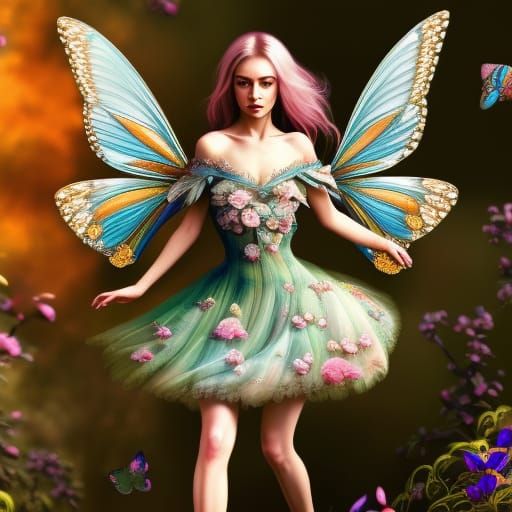 The Fairy Dress - AI Generated Artwork - NightCafe Creator